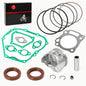 357cc Engine Rebuild Kit 0.5mm Oversize Piston Rings Gaskets Seals for Yamaha G21 G22 G23 G27 G28 YDRA 00-13