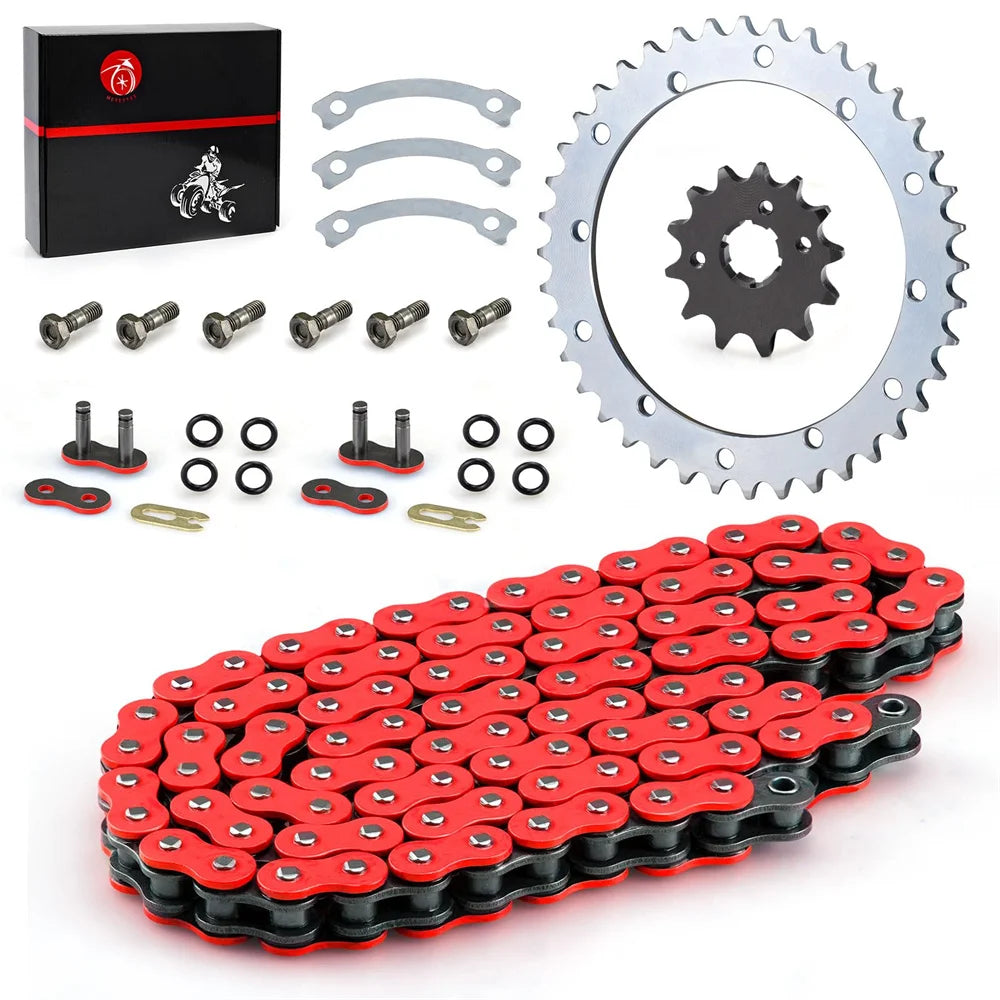 Heavy Duty O-Ring Drive Chain and Drive Sprockets Kit for Yamaha Warrior 350 YFM350X 1989-2004