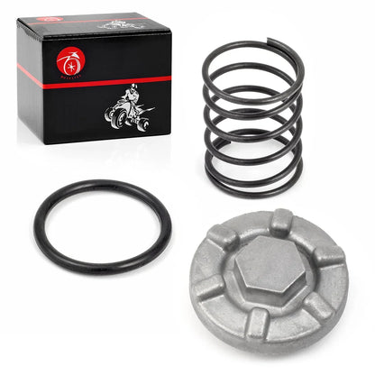 Oil Drain Plug with O-Ring and Spring for Yamaha Raptor Warrior 350 Big Bear 400 Grizzly 400 450 600 Kodiak 400 Rhino Wolverine 450