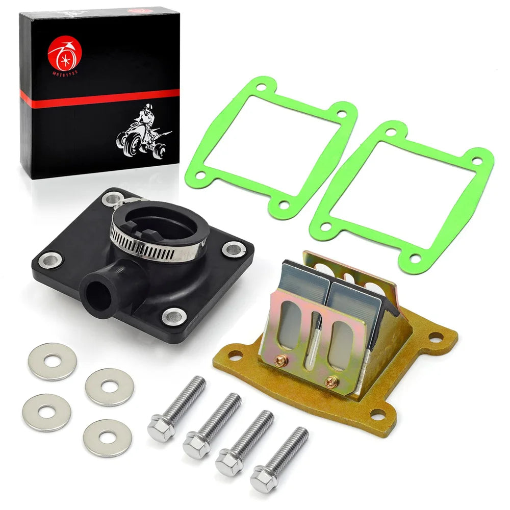 Carburetor Intake Manifold Boot and Reed Valve Gasket for Yamaha Blaster 200 1988-2006