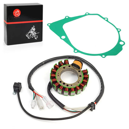 Stator With Gasket for Yamaha Warrior 350 YFM350 1996-2001 Big Bear 350 1995-1997 Kodiak 400 1993-1998 3HN-85510-10-00