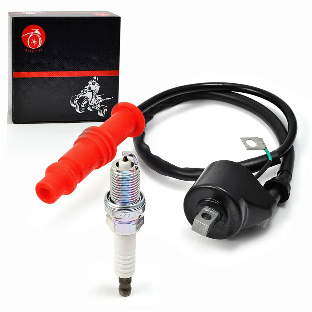 Ignition Coil and Spark Plug for Polaris Sportsman 500 1996-2002 Magnum 425 500 Xpedition 425 OEM 3085228 3085227