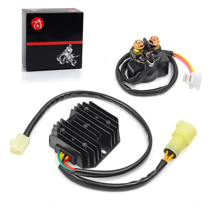 Voltage Regulator Rectifier & Starter Relay Solenoid for Honda TRX300 Fourtrax 1988-1992 - 31600-HC4-010