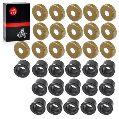 16pc A Arm Bushing & Dust Cover Seal Caps Rebuild Kit for Yamaha Warrior 350 Raptor 350 YFM350 1987-2013 5YT-23517-00-00