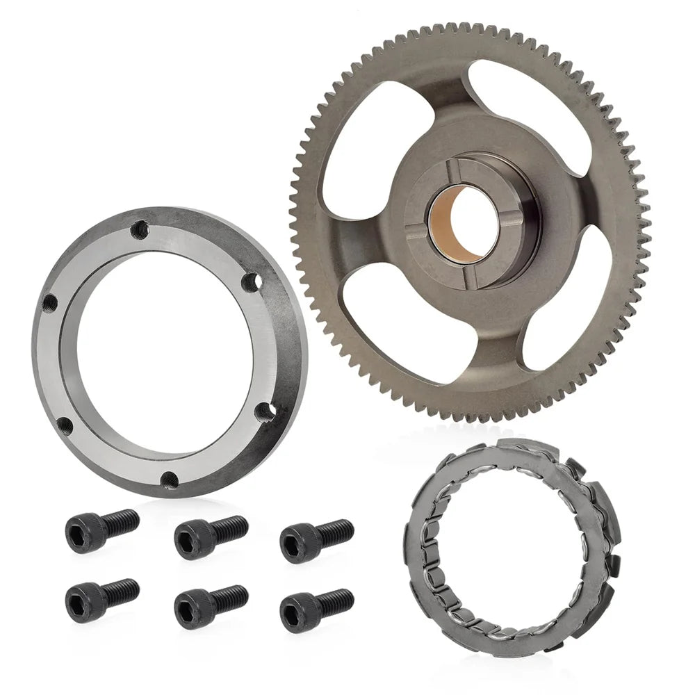 Starter Clutch Kit Idler Gear One Way Bearing for Kawasaki KLR650 1987-2023