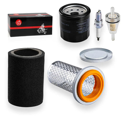 Air Filter & Guide Cage Cap Oil Filter Kit For Yamaha Grizzly 350 400 450 Bruin 350 Kodiak 400 Wolverine 350 450 - 5UH-E4458-00-00