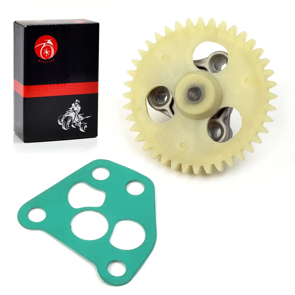 Oil Pump & Drive Gear for Yamaha Raptor 350 Warrior 350 Big Bear 350 400 Wolverine 350 - 1UY-13300-00