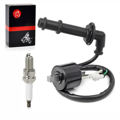 Ignition Coil Pack and Spark Plug Cap for Suzuki Quadracer 450 LTR450 2006-2009 RMZ 450 RM-Z450 2005-2012