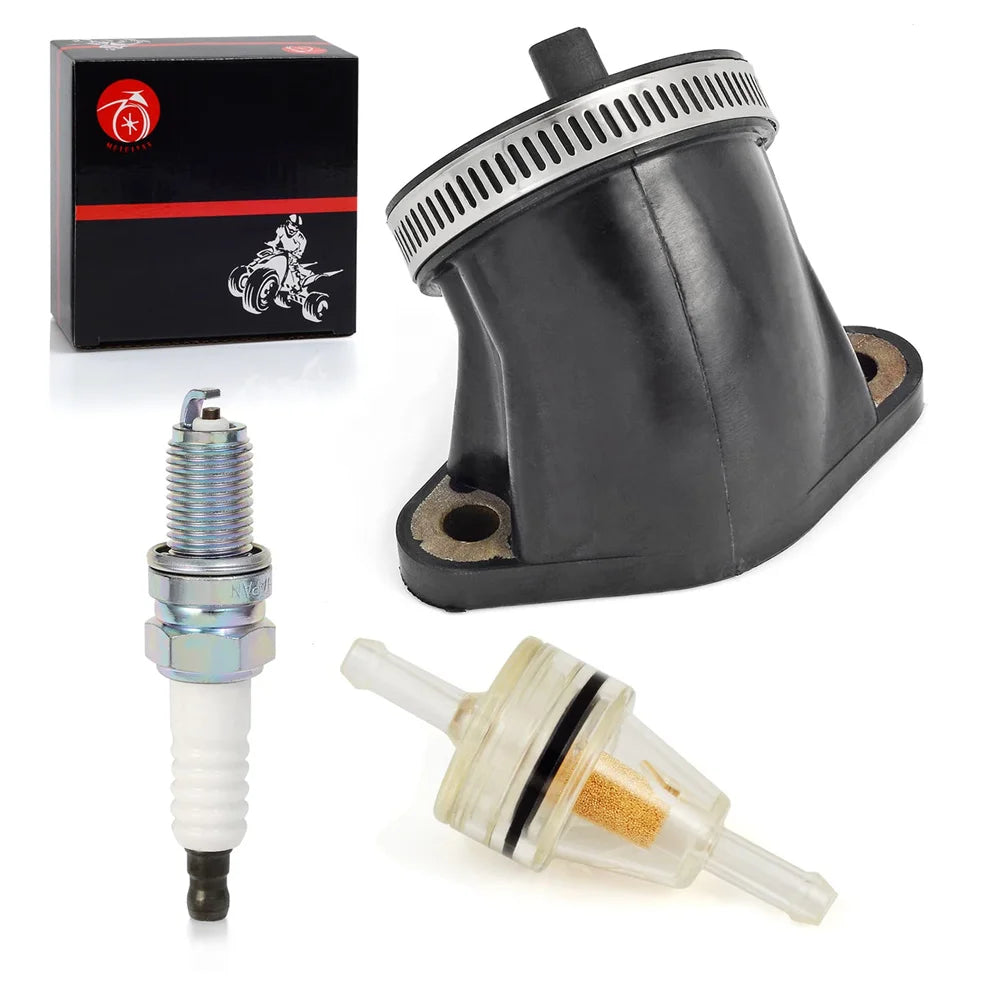 Carb Intake Manifold Boot Spark Plug for Polaris Sportsman 500 HO 2001-2013 Scrambler 500 4x4 1997-2009 3085809