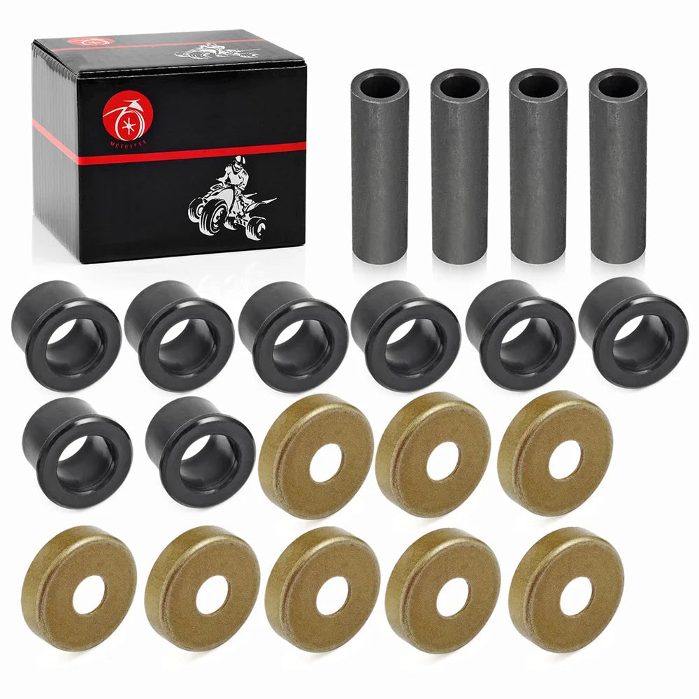 2x Lower A-Arm Bushing Dust Cover Seal Caps Shaft Collars Repair Kit for Yamaha Raptor Warrior 350 Blaster 200 YFZ450 Grizzly 125