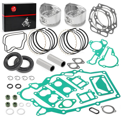 Engine Top End Rebuild Kit STD Piston Ring Gasket Seal For Kawasaki Mule 2500 2510 2520 3000 3010 3020 4000 4010 Trans KAF620