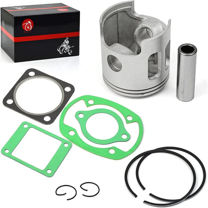 Oversize 0.5mm Piston Gasket Kit & Piston Ring for Yamaha G1 2-Cycle Gas Golf Cart 1978-1989