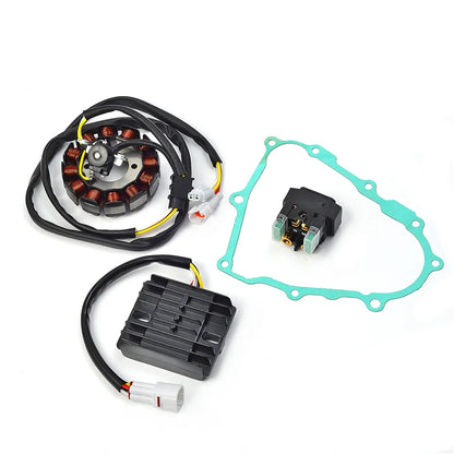 Starter Relay Rectifier Regulator Stator Kit and Gasket for Yamaha YFZ450 2004-2009