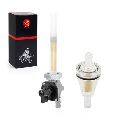 Fuel Gas Valve Petcock Fuel Filter for Honda VT1100 Shadow ACE Aero Sabre Spirit 1995-2007