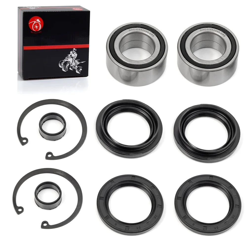 Front Wheel Bearings & Seals Circlip Dust Seal for Honda Fourtrax 300 TRX300FW 4x4 1988 1990-2000