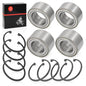 Front Rear Wheel Bearings 44x72x33mm 40x74x40mm Ring Clip Polaris RZR 800 4 S 2010-2014 3514699 3515090