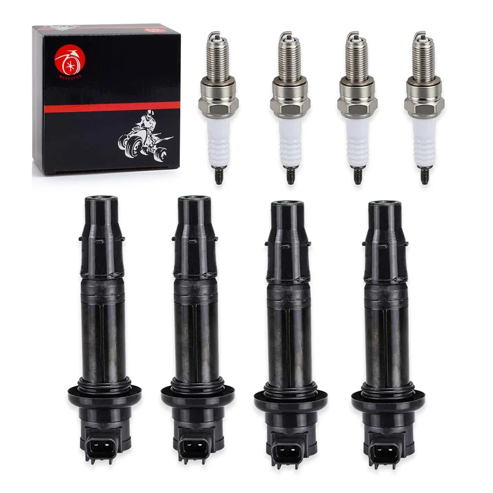 Ignition Coil and Spark Plug for Yamaha YZF-R1 YZF-R6 FZ1 Vmax 1700 FZS1 2002-2020