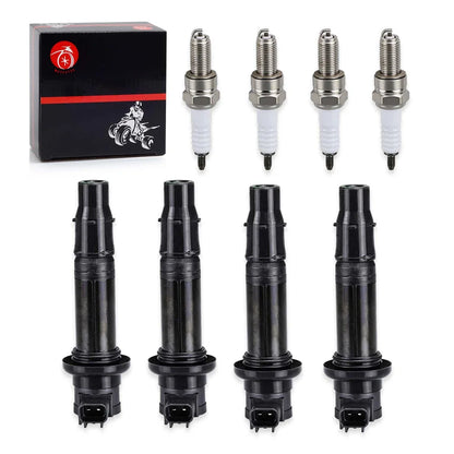 Ignition Coil and Spark Plug for Yamaha YZF-R1 YZF-R6 FZ1 Vmax 1700 FZS1 2002-2020