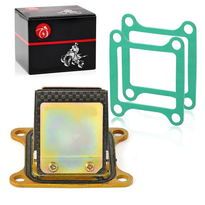 Carb Intake Manifold Boot and Reed Valve with Gasket for Kawasaki KX85 KX100 2001-2021