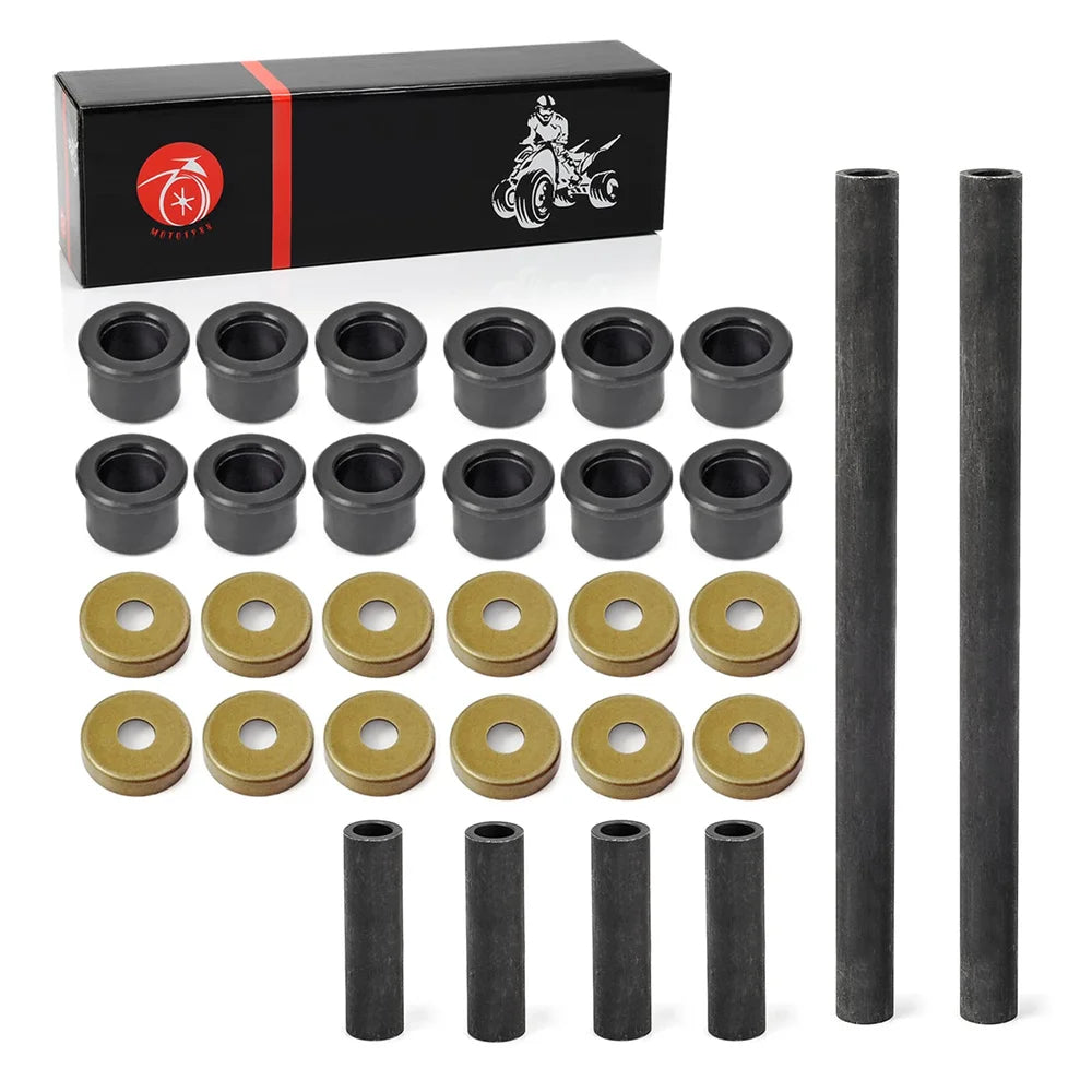 Front Arm Bushing & Dust Cover Seal Caps Rebuild Kit for Yamaha Banshee YFZ350 Raptor 125 250 700 R