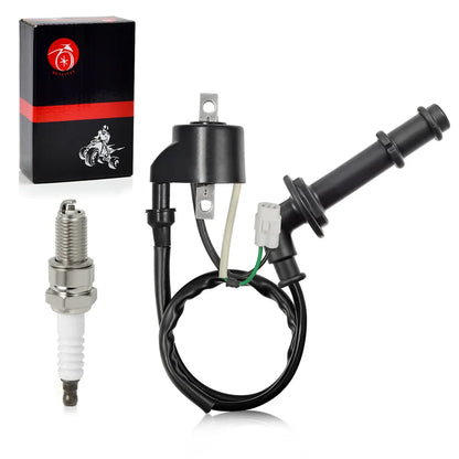 Ignition Coil Pack and Spark Plug Cap for Suzuki Quadracer 450 LTR450 2006-2009 RMZ 450 RM-Z450 2005-2012