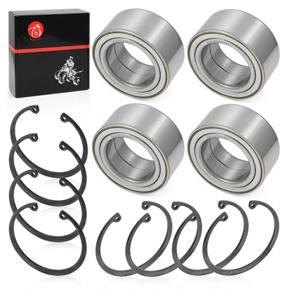 Front Rear Wheel Bearings 44x72x33mm & Ring Clip For Polaris RZR 900 1000 Turbo RS1 XP S 4 2011-2020