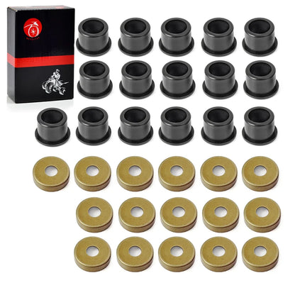 16pc A Arm Bushing & Dust Cover Seal Caps Rebuild Kit for Yamaha Warrior 350 Raptor 350 YFM350 1987-2013 5YT-23517-00-00