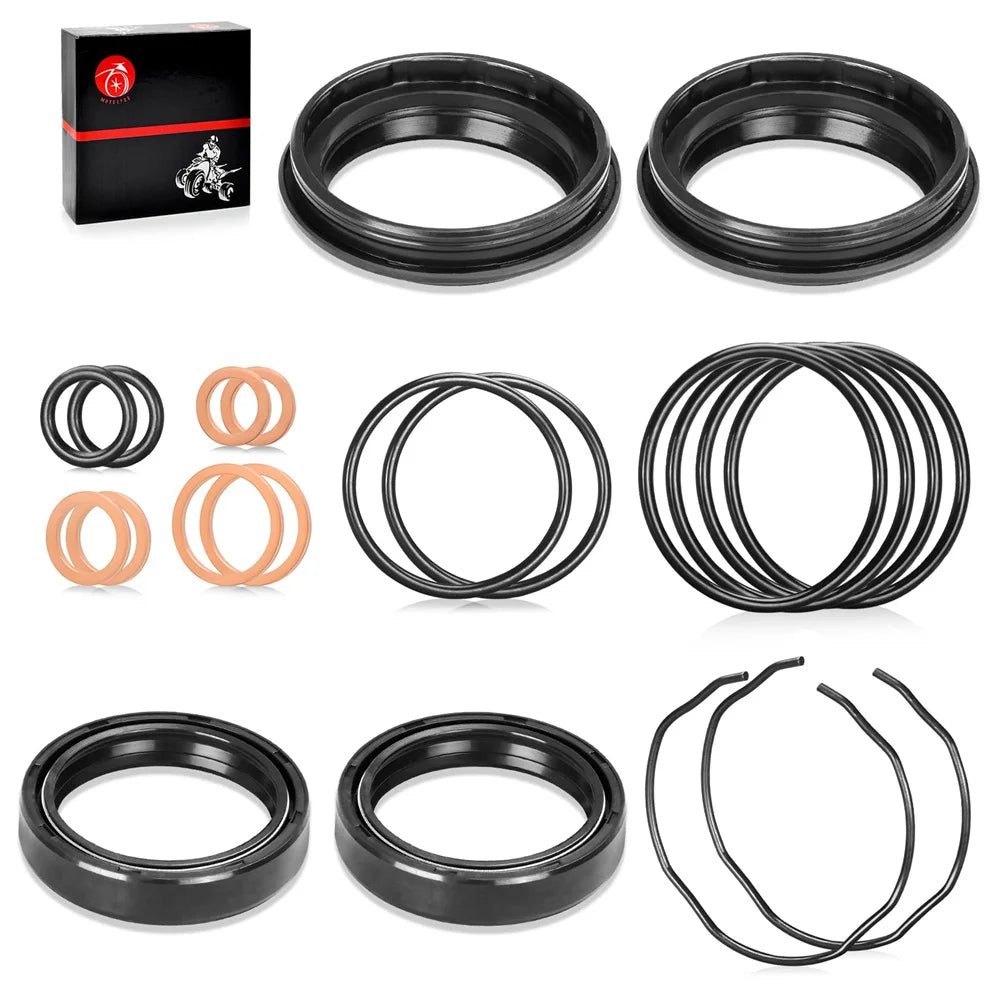 Fork Dust Oil Seals Kit For Suzuki GSX-R600 GSX-R750 GSF1200 Bandit 1200 DL650 V-Strom 650 RF900R Honda CB1000A/AC