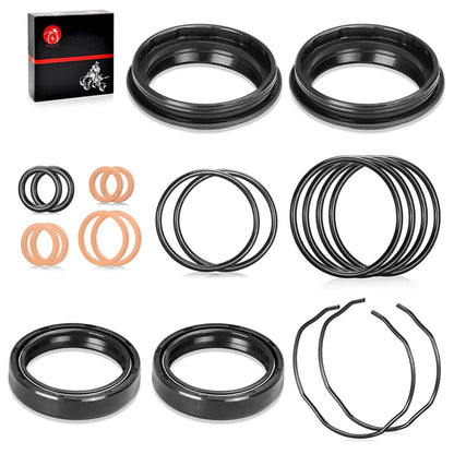 Fork Dust Oil Seals Kit For Suzuki GSX-R600 GSX-R750 GSF1200 Bandit 1200 DL650 V-Strom 650 RF900R Honda CB1000A/AC