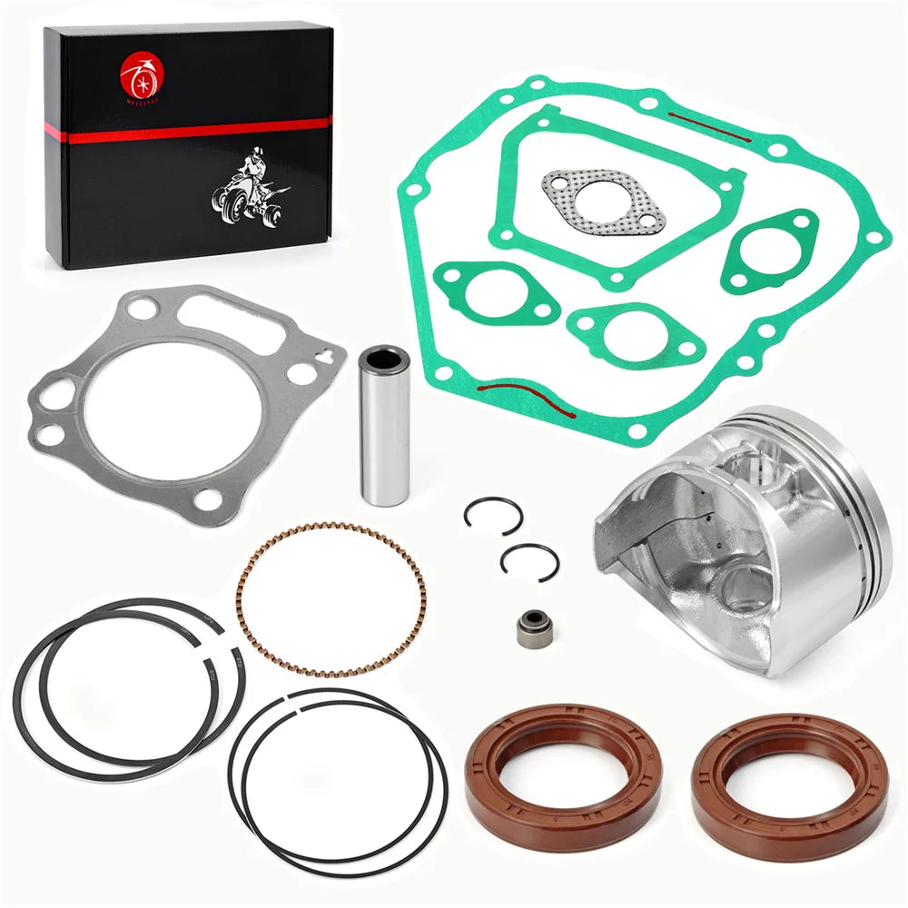 357cc Engine Rebuild Kit 0.25mm Oversize Piston Rings Gaskets Seals for Yamaha G21 G22 G23 G27 G28 YDRA 00-13
