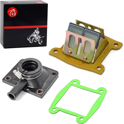 Intake Manifold Boot and Reed Valve Gasket Assembly for Yamaha 215cc Golf Cart G1 1979-1989