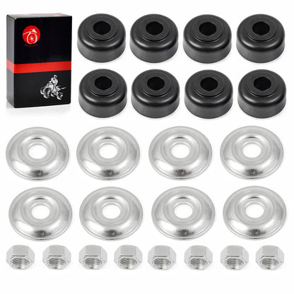 Shock Bushing Kit Front and Rear for EZGO Golf Cart TXT Marathon DS Precedent 1982-Up