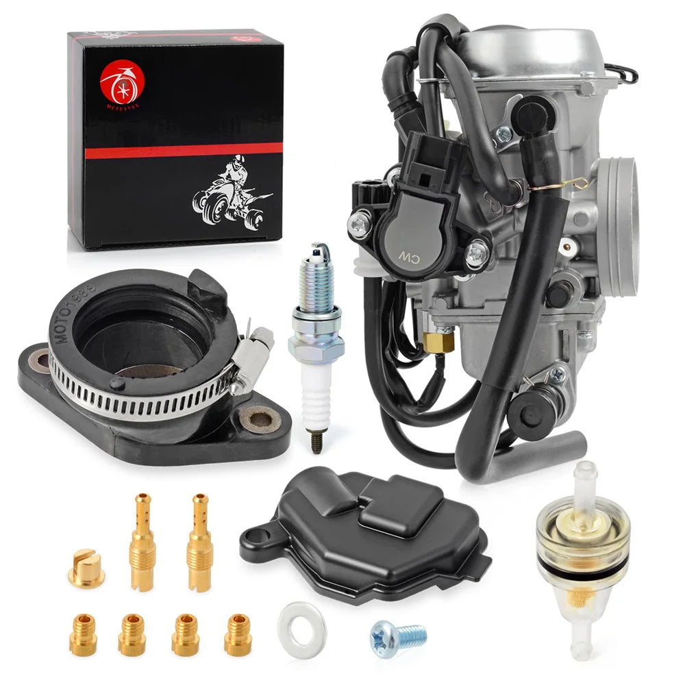 Carburetor & Intake Manifold Boot for Honda Rancher 400 TRX400FGA TRX400FA 2004-2007