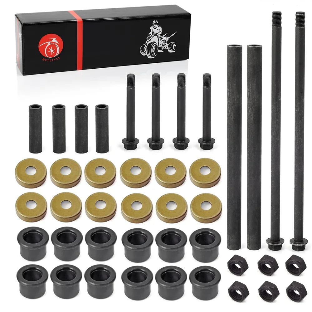 Front Arm Bushing Dust Cover Seal Caps Bolts Nuts Shaft Collars Rebuild Kit Yamaha Banshee 350 YFZ350 91-06