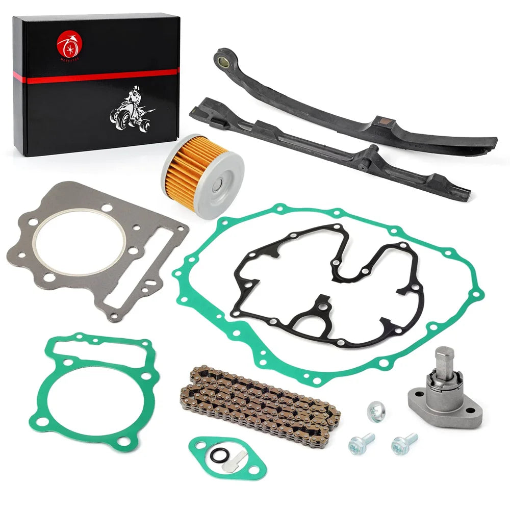 Cam Timing Chain Guides and Tensioner Gasket 1996-2014 Honda 400EX 400X TRX400EX TRX400X XR400 R - 14620-KCY-670 14511-KCY-670