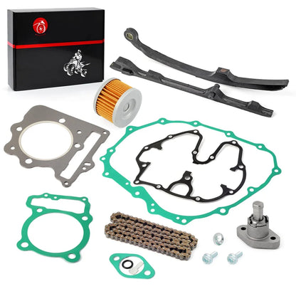 Cam Timing Chain Guides and Tensioner Gasket 1996-2014 Honda 400EX 400X TRX400EX TRX400X XR400 R - 14620-KCY-670 14511-KCY-670