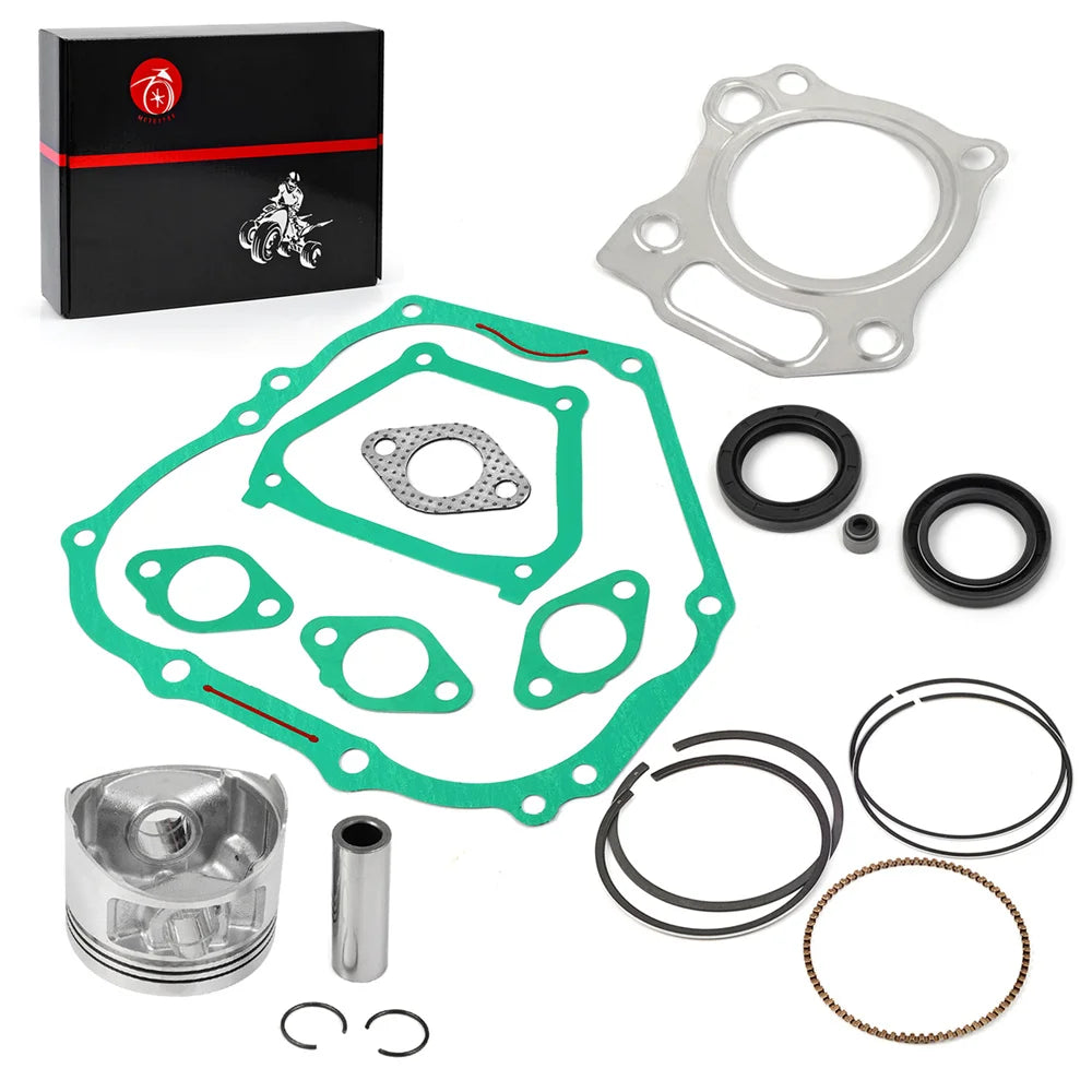 Engine Top End Kit Oversize 0.25mm Piston Ring Gasket Seal for Yamaha Golf Cart G11 G16 G20 1996-2002 JN6-11635-00