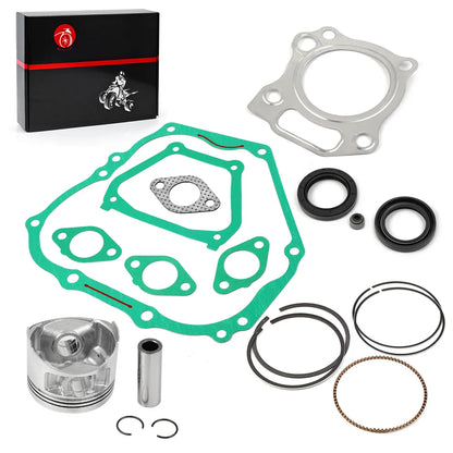 Engine Top End Kit Oversize 0.25mm Piston Ring Gasket Seal for Yamaha Golf Cart G11 G16 G20 1996-2002 JN6-11635-00