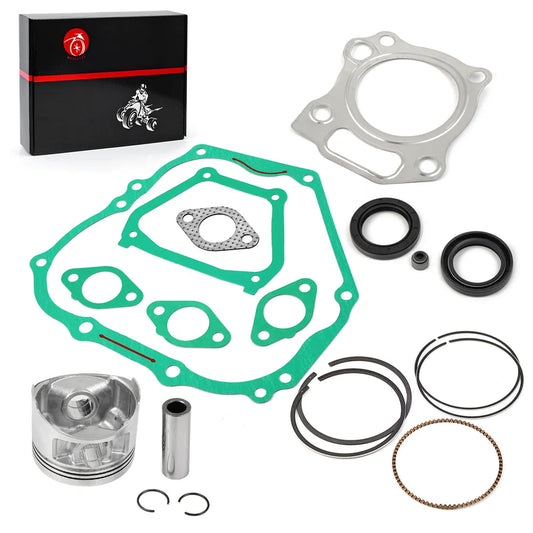 Engine Top End Kit Oversize 0.25mm Piston Ring Gasket Seal for Yamaha Golf Cart G11 G16 G20 1996-2002 JN6-11635-00