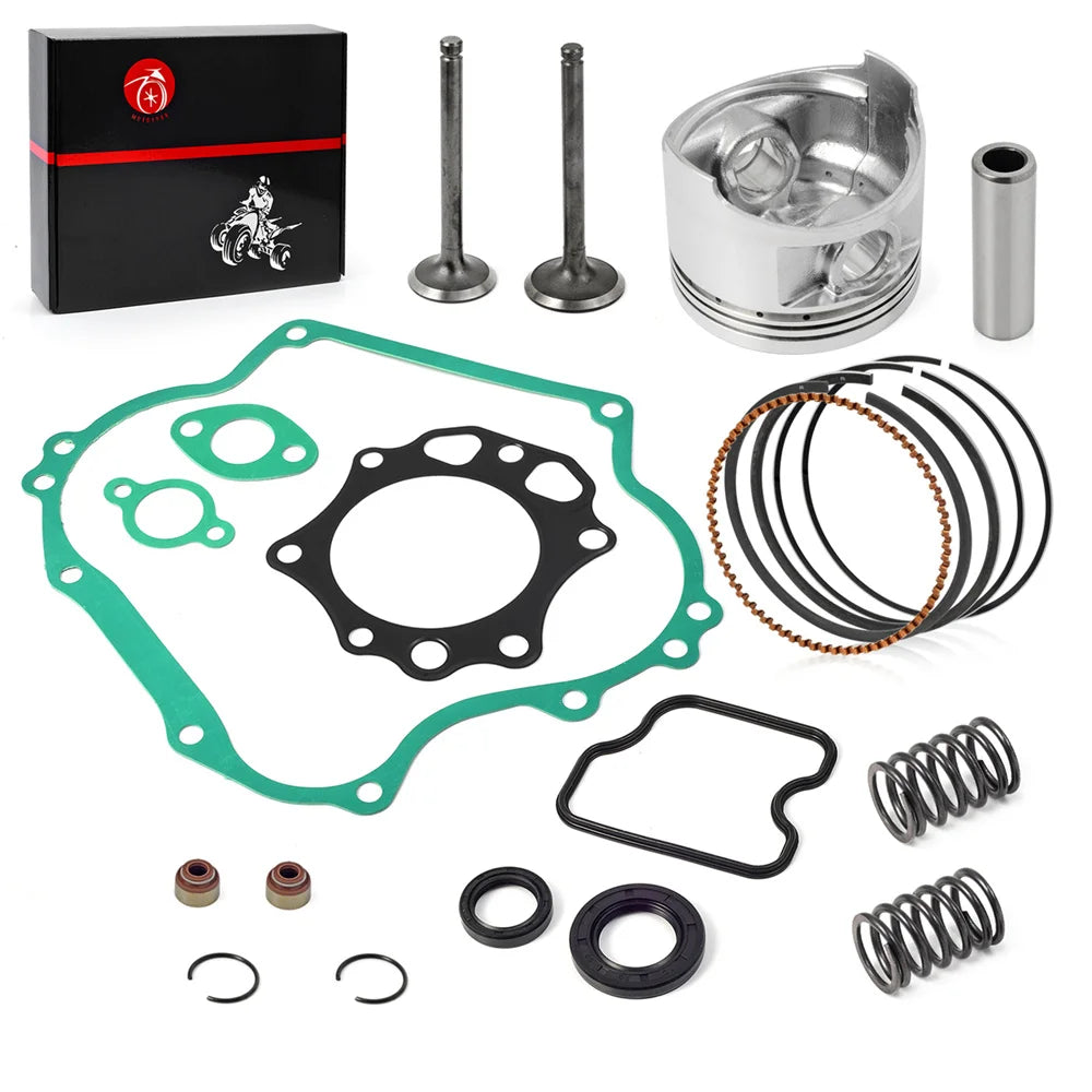 290cc Engine Rebuild Kit - Piston, Ring, Gasket, Seal, Valves for Club Car Golf Cart DS President FE290