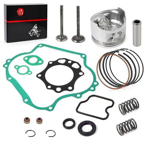290cc Engine Rebuild Kit - Piston, Ring, Gasket, Seal, Valves for Club Car Golf Cart DS President FE290