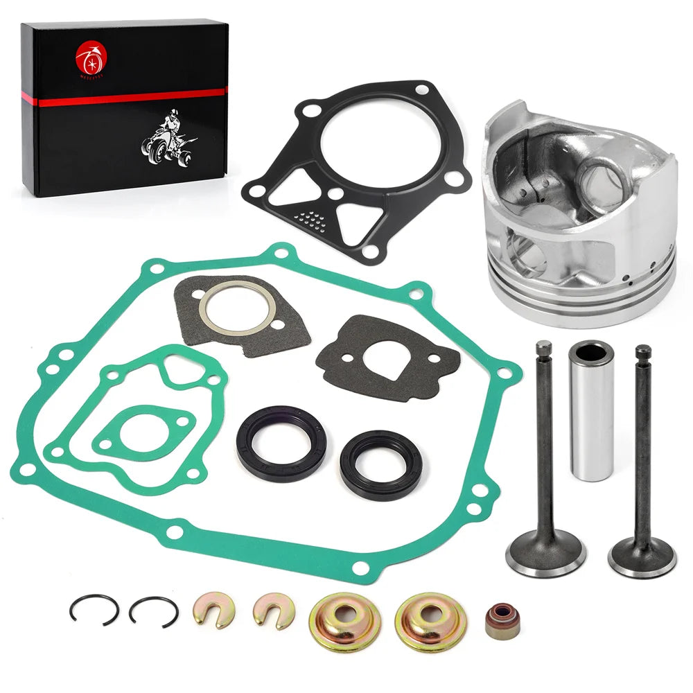 Engine Gasket Kit with Piston Rings and Valve Seals for Yamaha Golf Cart G14 1995-1996