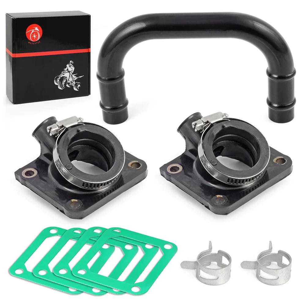 Intake Manifold Boot & Intake Crossover Tube Kit for Yamaha Banshee 350 YFZ350 1987-2006