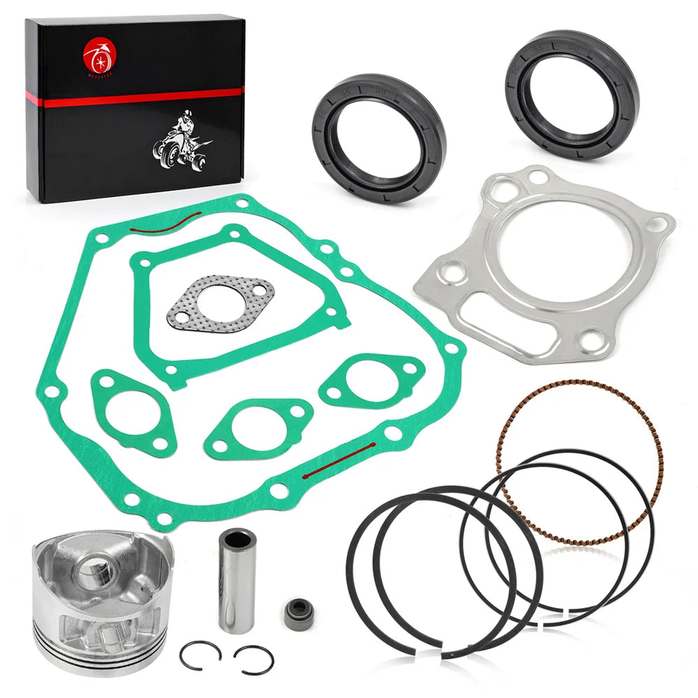 Top End Piston Ring Gasket Seal Kit for Yamaha Golf Cart G11 G16 G20 1996-2002 301cc 4 Stroke