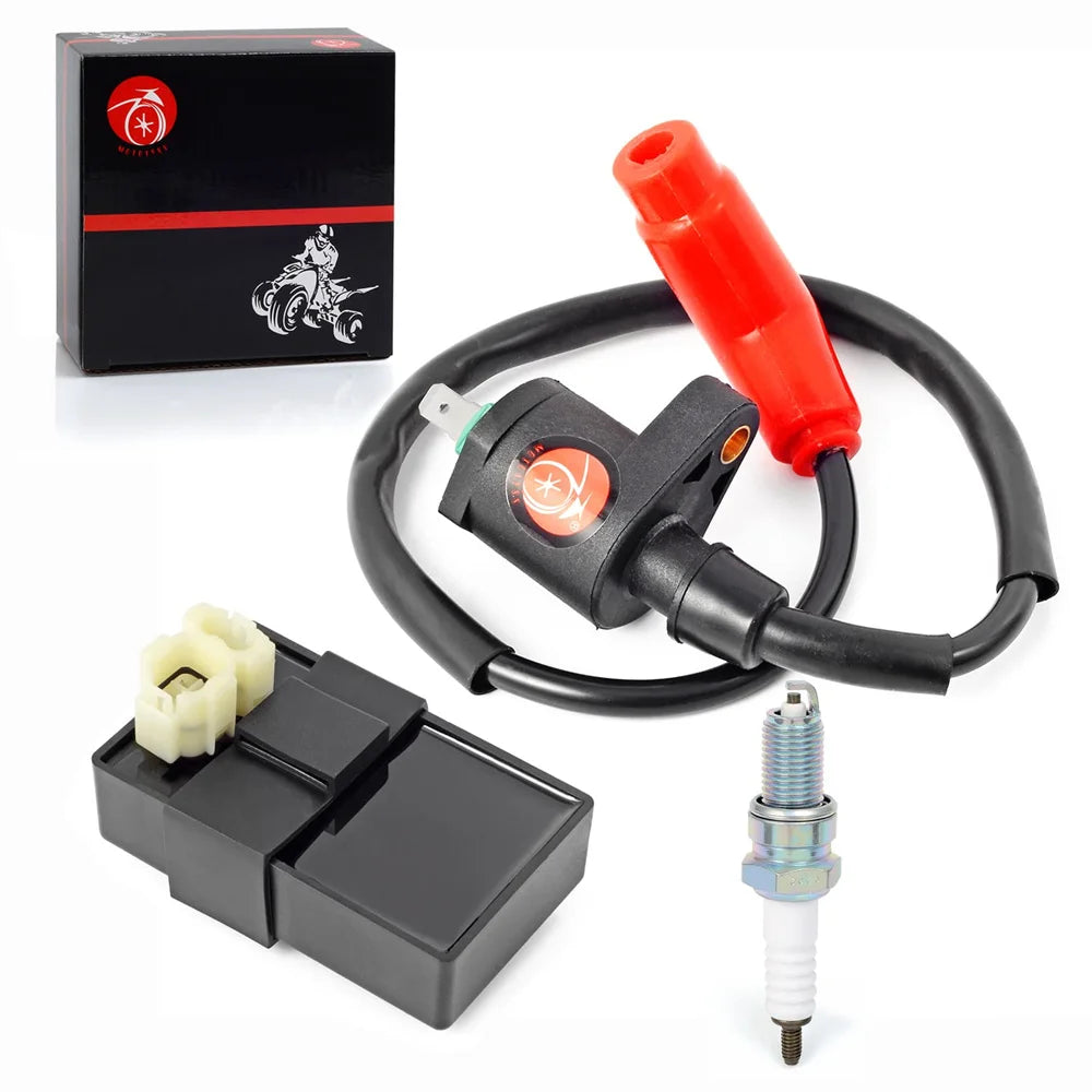 CDI Igniter Box and Ignition Coil Spark Plug for Honda 1993-2006 TRX300EX Sportrax 300