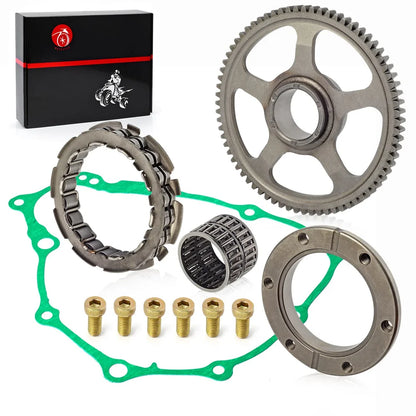 Starter Clutch One Way Bearing and Gear Idler Kit with Gasket for Honda TRX400EX 1999-2007