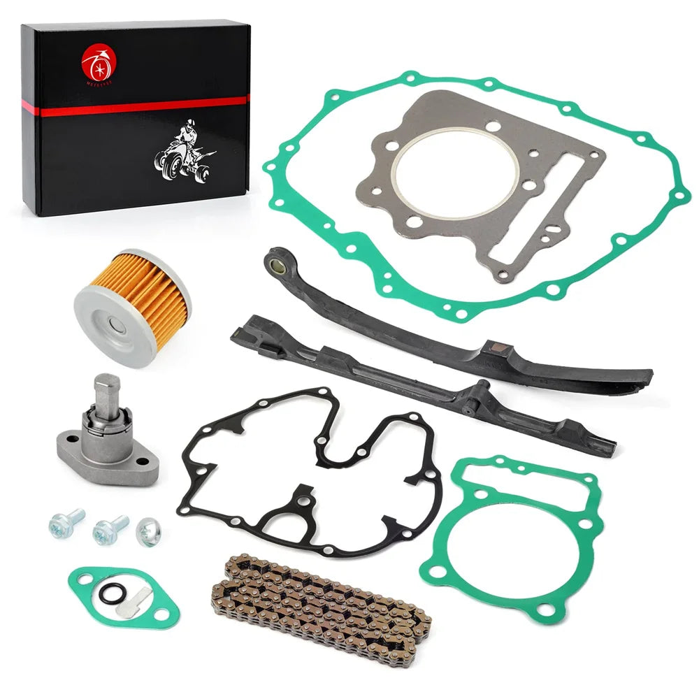 Cam Timing Chain Guides and Tensioner Gasket 1996-2014 Honda 400EX 400X TRX400EX TRX400X XR400 R - 14620-KCY-670 14511-KCY-670