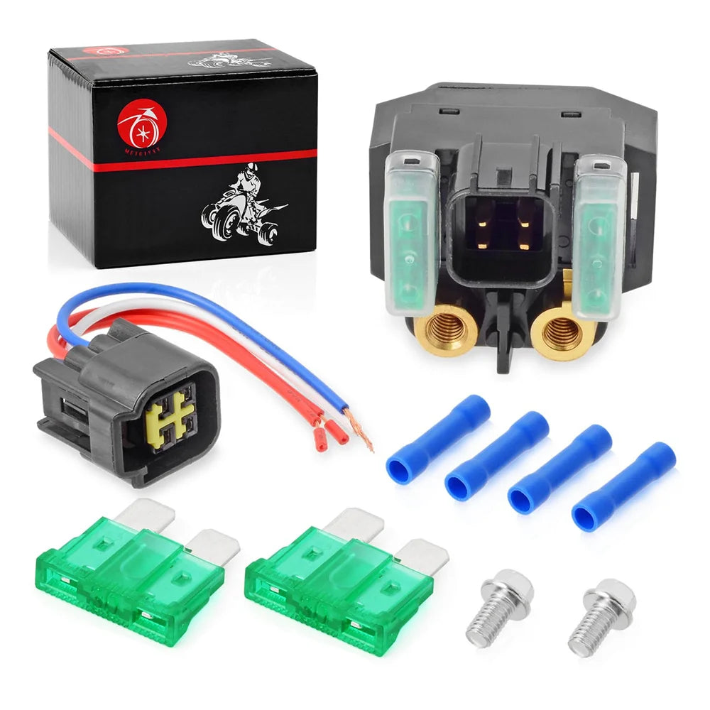 Starter Solenoid Relay M-B with Plug for Yamaha Grizzly 550 700 Kodiak 700 FJR1300 WR250R WR250X YFZ R1 R6 MT-10 VK10 VK540