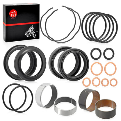 Fork Bushing Dust Oil Seals Kit For Suzuki GSX-R600 GSX-R750 GSF1200 Bandit 1200 V-Strom 650 RF900R Honda CB1000