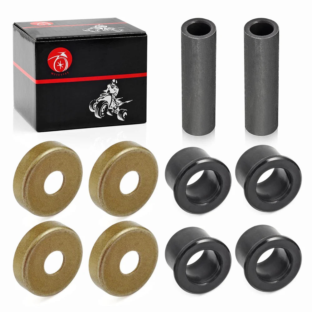 Lower A-Arm Bushing Dust Cover Seal Caps Shaft Collars Rebuild Kit for Yamaha Raptor Blaster Warrior Grizzly Breeze 125 YFZ450